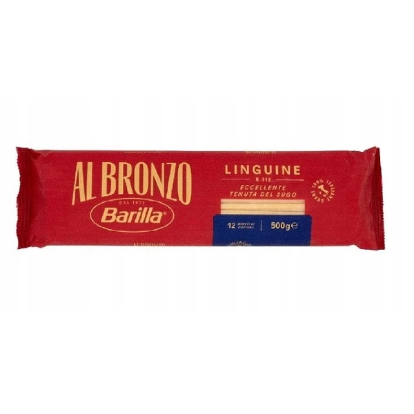 Barilla Al Bronzo, włoski makaron, Linguine N312, 500g