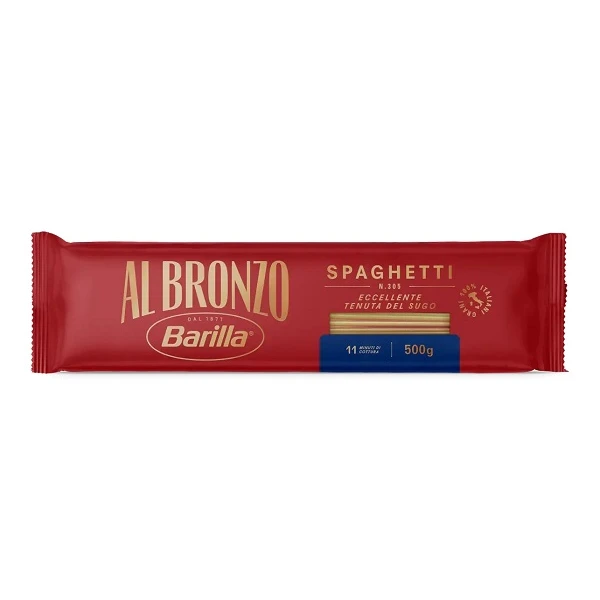 Barilla Al Bronzo, włoski makaron, Spaghetti N305, 500g