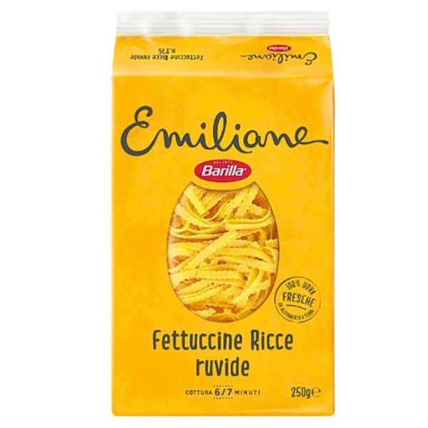 [DATA - 2026-11-25] Barilla Emiliane, włoski makaron jajeczny, Fettucine Ricce ruvide, 250g