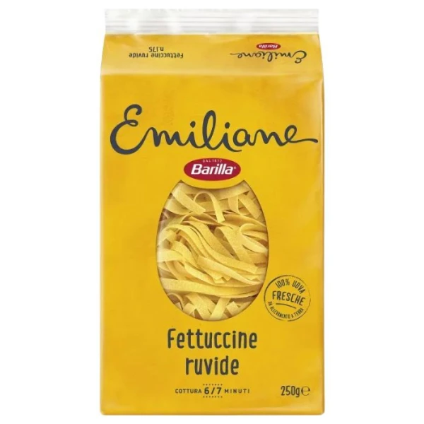 Barilla Emiliane, włoski makaron jajeczny, Fettucine ruvide, 250g