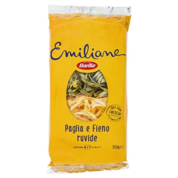 Barilla Emiliane, włoski makaron jajeczny, Paglia e Fieno ruvide, 250g