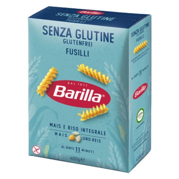 Barilla Senza Glutine, włoski makaron bezglutenowy, Fusilli, 400g