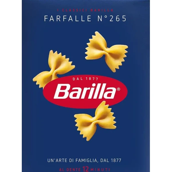 Barilla, włoski makaron, Farfalle N°265, 500g