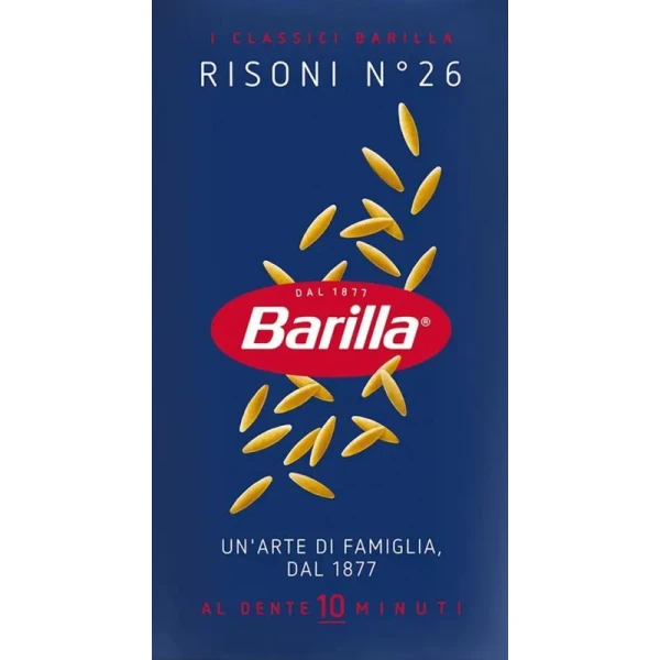 Barilla, włoski makaron, Risoni N°26, 500g