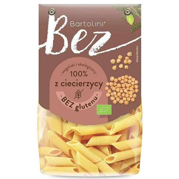 Bartolini, makaron proteinowy z cicierzycy, penne, bezglutenowy, 250g