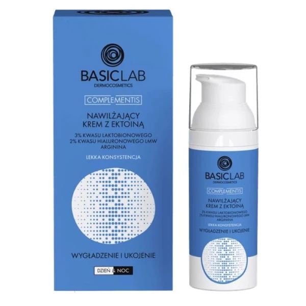 BasicLab Complementis, Wygładzenie i Ukojenie, nawilżający krem z ektoiną, 50ml