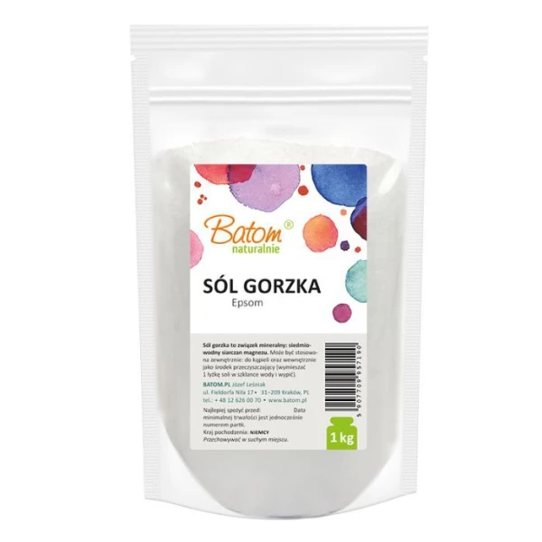 Batom, sól Epsom, do kąpieli, 1000g