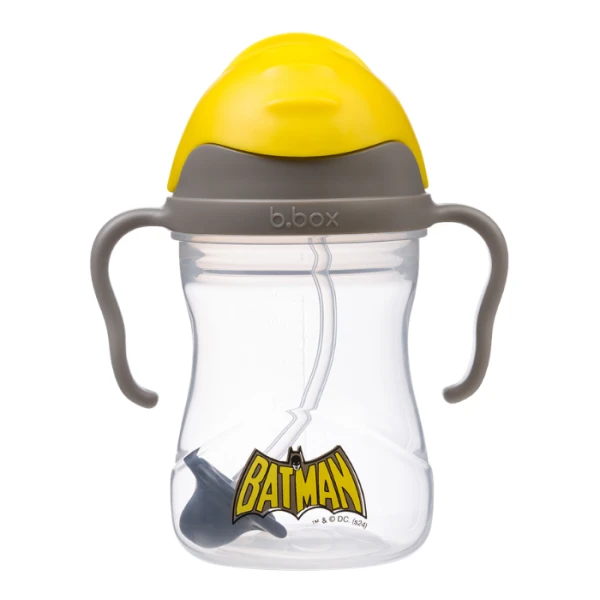 B.Box, bidon niekapek ze słomką i obciążeniem, Batman, po 6 miesiącu, 240ml