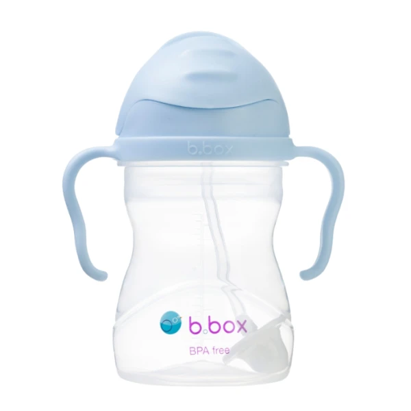 B.Box, bidon niekapek ze słomką i obciążeniem, Gelato Bubblegum, po 6 miesiącu, 240ml