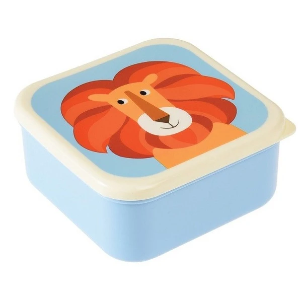 Bento, Rex London, pojemniki na przekąski, Kolorowe Zwierzęta, 3 sztuki