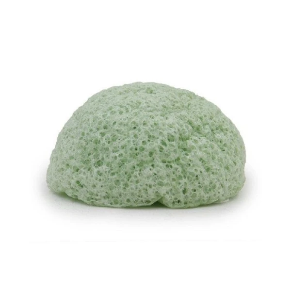 Bebevisa, gąbka Konjac do twarzy z zieloną herbatą, zielona, 6,3-8cm, 1 sztuka