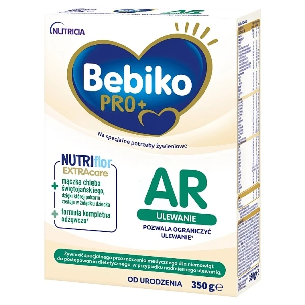 Bebiko AR Pro+, mleko początkowe przeciw ulewaniom, od urodzenia, 350g