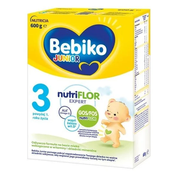 [DATA - 2026-11-28] Bebiko Junior 3 NutriFlor Expert, formuła na bazie mleka, po 1 roku życia, 600g