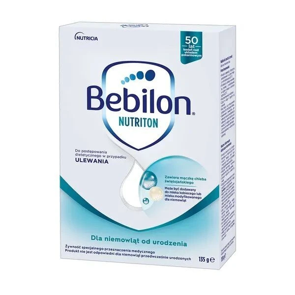 Bebilon Nutriton, preparat zagęszczający dla niemowląt ze skłonnością do ulewania, od urodzenia, 135g