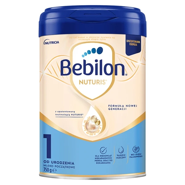 Bebilon Nuturis 1, mleko początkowe, od urodzenia, 750g