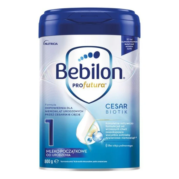 Bebilon Profutura CesarBiotik 1, mleko początkowe od urodzenia, dla niemowląt urodzonych przez cesarskie cięcie, 800g