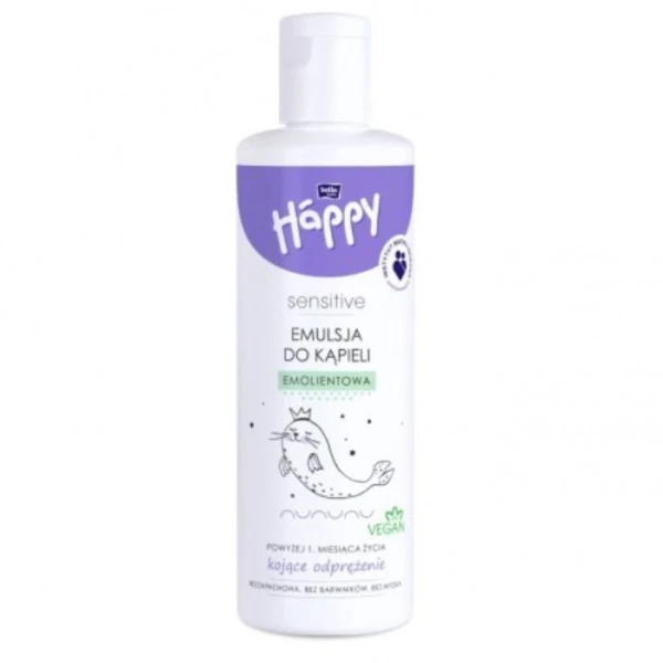 [DATA - 2026-11-15] Bella Baby Happy Sensitive, emulsja emolientowa do kąpieli, po 1 miesiącu życia, 250ml