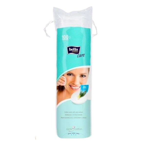 Bella Cotton Care, płatki kosmetyczne, okrągłe, 100 sztuk