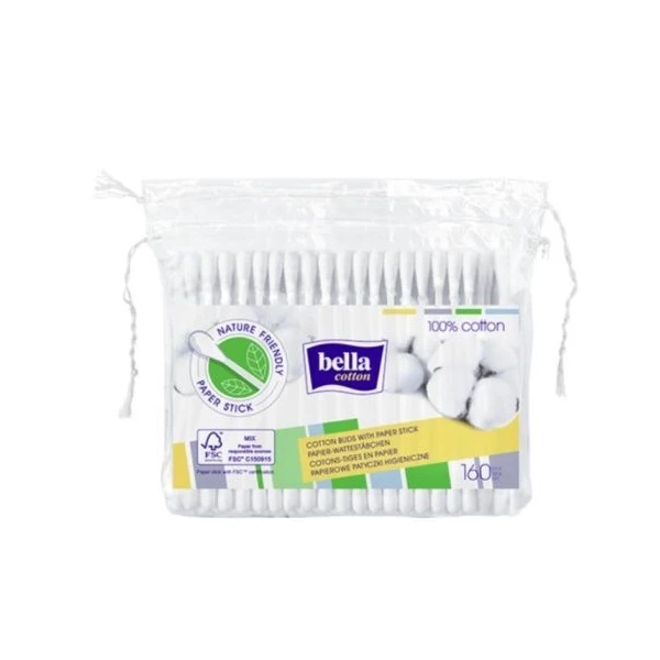 Bella Cotton, patyczki higieniczne, 160 sztuk
