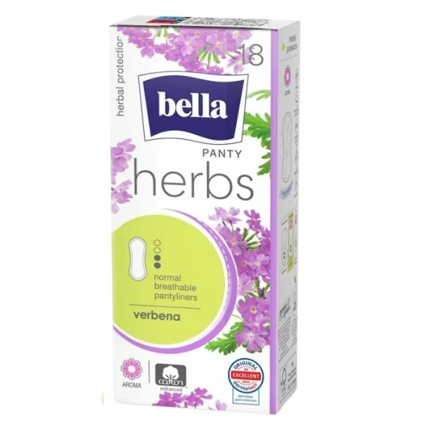 Bella, Panty Herbs, normal, wkładki higieniczne, verbena, 18 sztuk