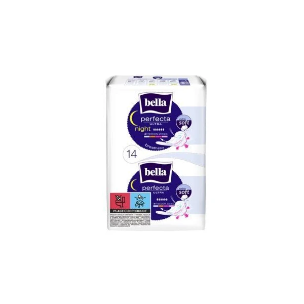 Bella Perfecta Ultra Night Extra Soft, podpaski ze skrzydełkami, 14 sztuk