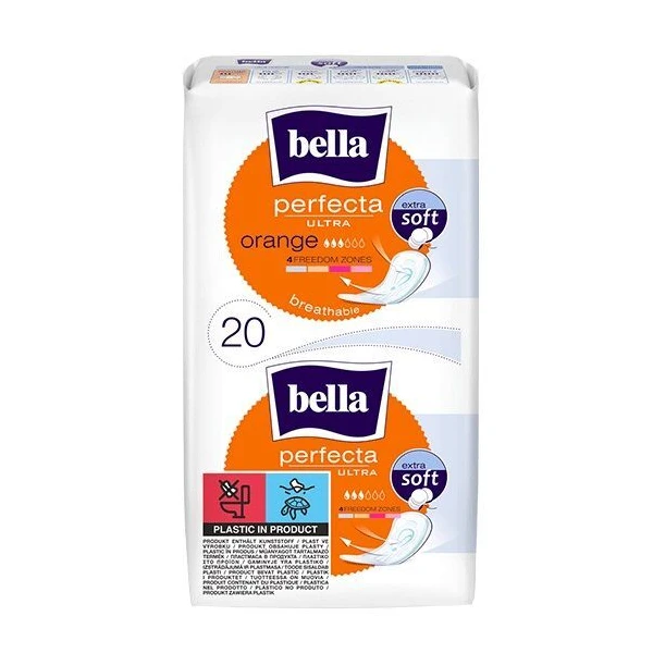 Bella Perfecta Ultra Orange, podpaski bez skrzydełek, chłonność 3/6, 20 sztuk