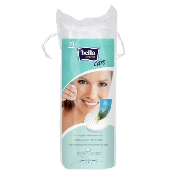 Bella Cotton Care, płatki kosmetyczne, okrągłe, 70 sztuk