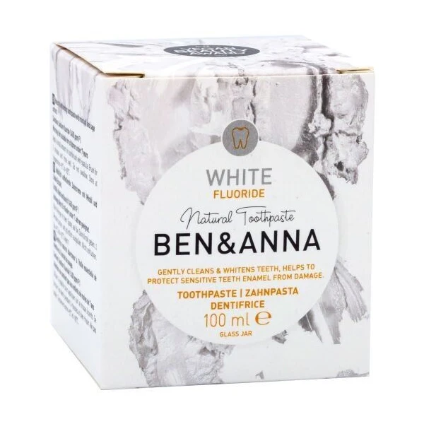 Ben&Anna, pasta do zębów wrażliwych, wybielająca, z miętą i szałwią, 100ml