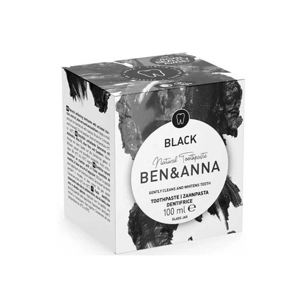 Ben&Anna, pasta do zębów wybielająca, bez fluoru, z węglem aktywnym, 100ml
