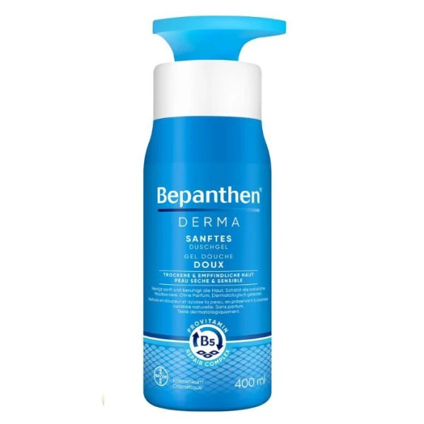 Bepanthen Derma, żel do mycia ciała, skóra sucha i wrażliwa, 400ml