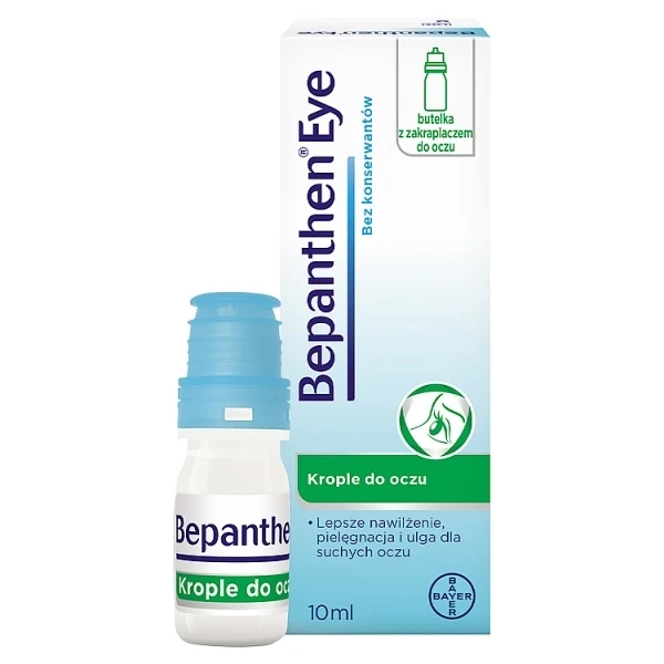Bepanthen Eye, krople nawilżające do oczu, 10ml