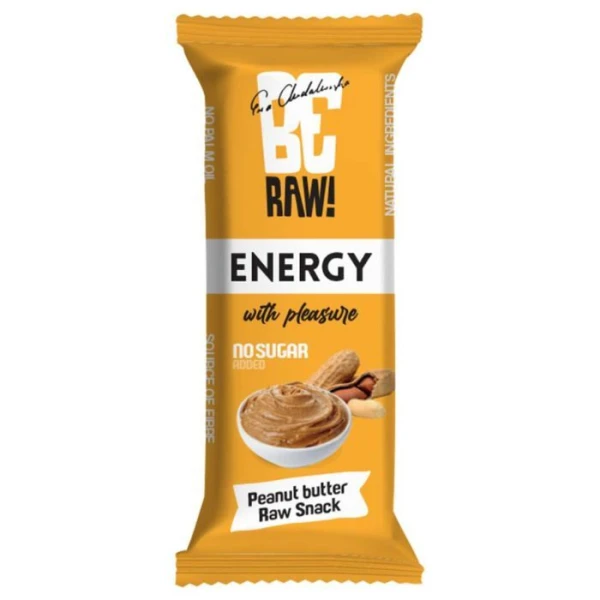 BeRAW! Energy, baton energetyczny, masło orzechowe, 40g