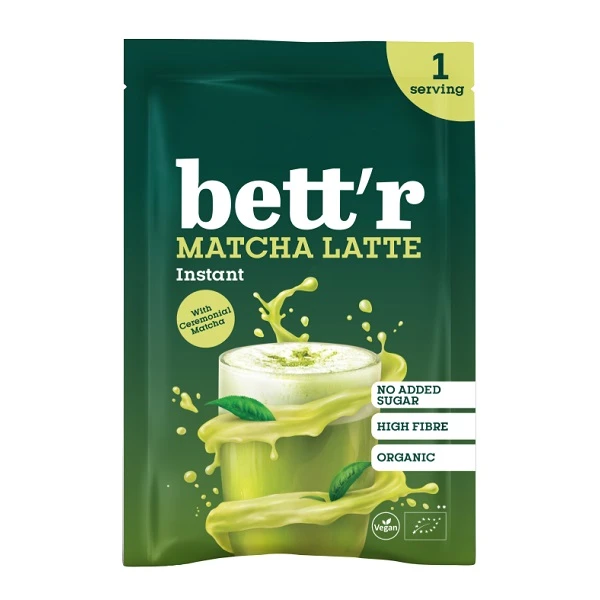Bettr, Matcha latte, mieszanka do przygotowania napoju, bez cukru, 40g
