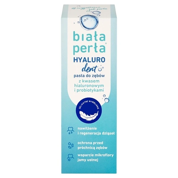 Biała Perła Hyaluro Dent, pasta do zębów z kwasem hialuronowym i probiotykami, 75ml