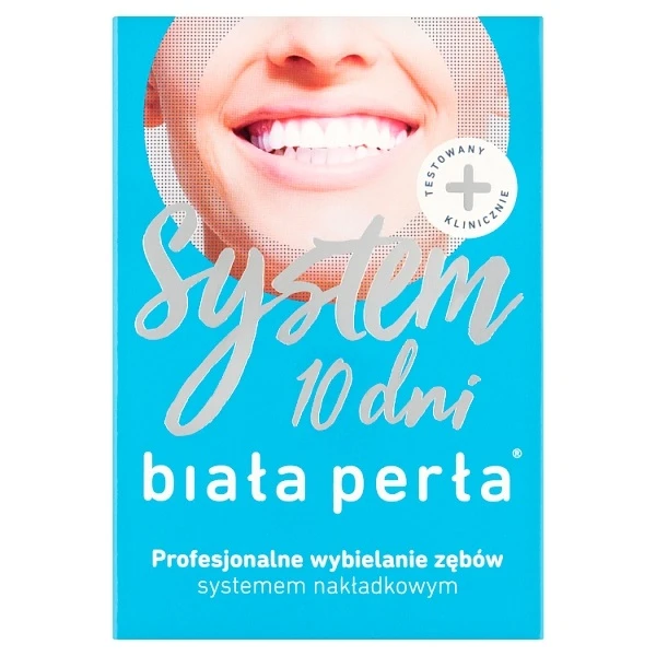 Biała Perła System 10 dni, profesjonalne wybielanie zębów systemem nakładkowym