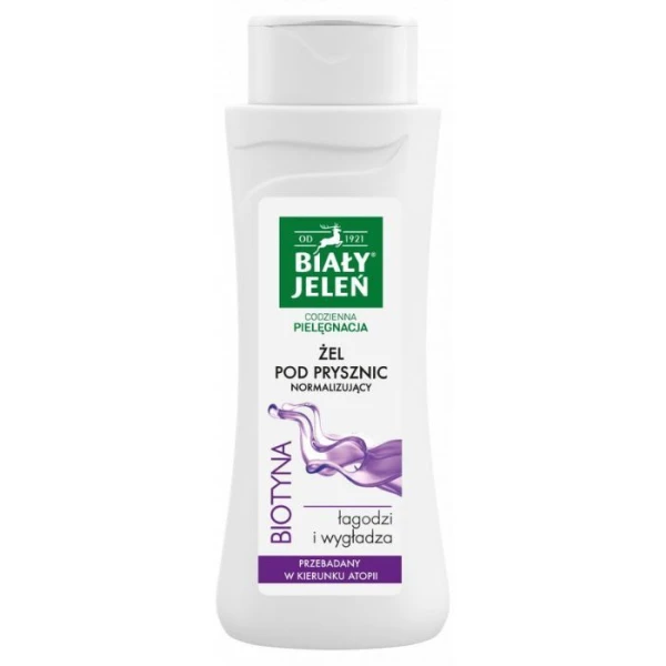 Biały Jeleń, Codzienna Pielęgnacja, normalizujący żel pod prysznic, Biotyna, 300ml