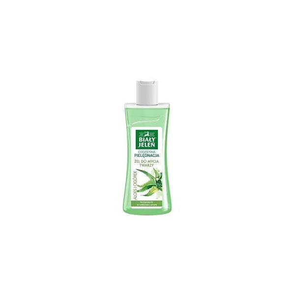Biały Jeleń, Codzienna Pielęgnacja, żel do mycia twarzy, aloes i ogórek, 265ml