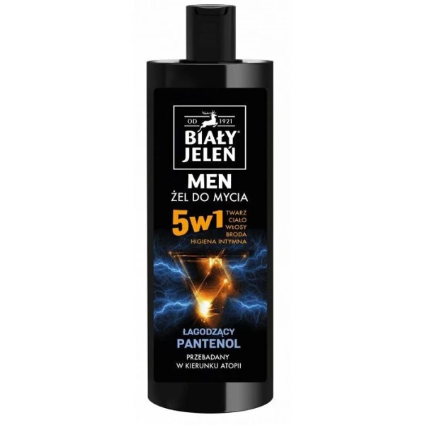 Biały Jeleń Men, żel do mycia 5w1, 400ml