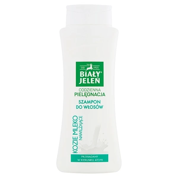 Biały Jeleń, Codzienna Pielęgnacja, szampon nawilżający do włosów, kozie mleko, 300ml