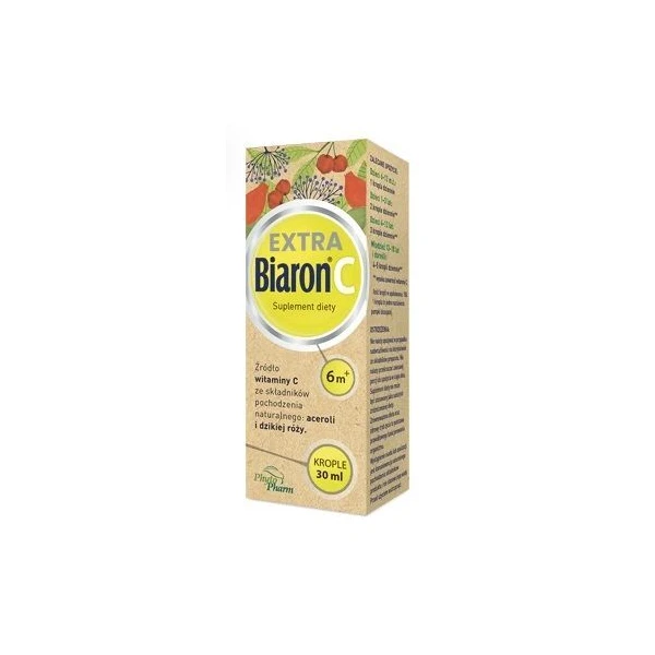 Biaron C Extra, witamina C, krople doustne, po 6 miesiącu życia, 30ml