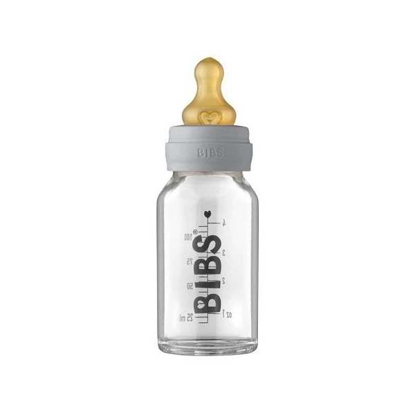 Bibs, butelka szklana, antykolkowa, cloud, od urodzenia, 110ml