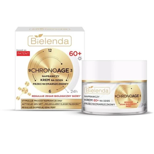 Bielenda Chrono Age, naprawczy krem przeciwzmarszczkowy 60+, na dzień, 50ml