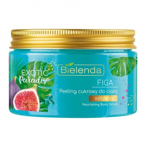Bielenda Exotic Paradise, odżywczy peeling cukrowy do ciała, figa, 350g