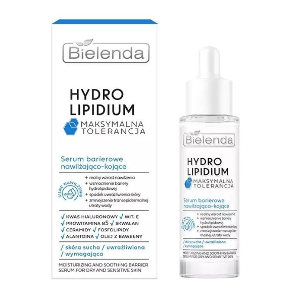 Bielenda Hydro Lipidium, serum barierowe nawilżająco-kojące, skóra sucha i wrażliwa, 30ml