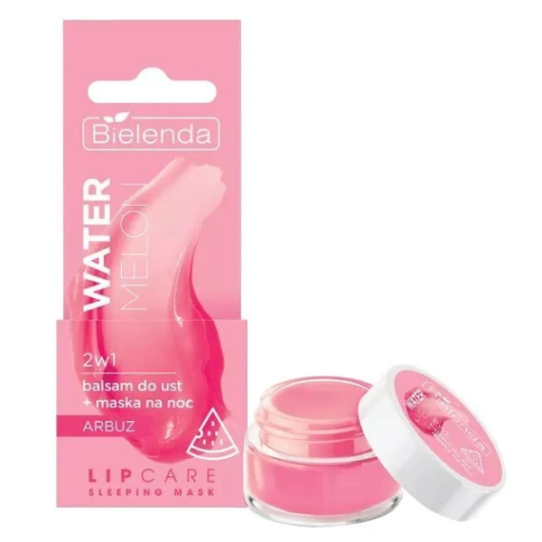 Bielenda Lip Care Watermelon, balsam do ust i maska na noc 2w1, 10g