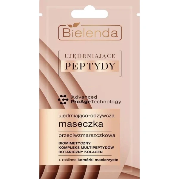 Bielenda Ujędrniające Peptydy, ujędrniająco-odżywcza maseczka przeciwzmarszczkowa, 8g