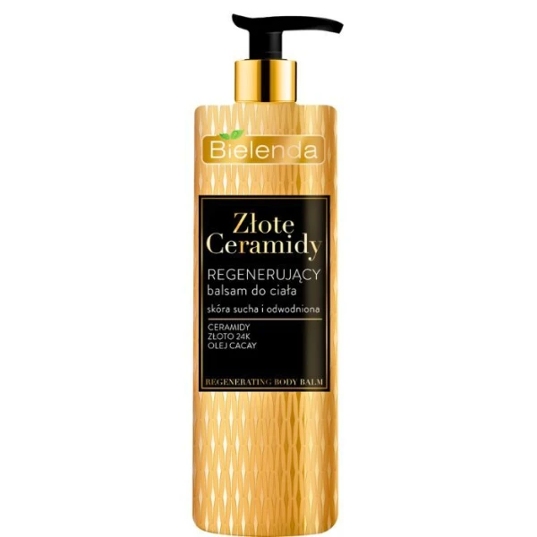 Bielenda Złote Ceramidy, regenerujący balsam do ciała, skóra sucha i odwodniona, 400ml
