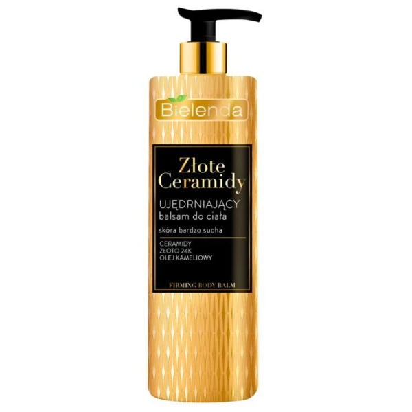 Bielenda Złote Ceramidy, ujędrniający balsam do ciała, skóra bardzo sucha, 400ml