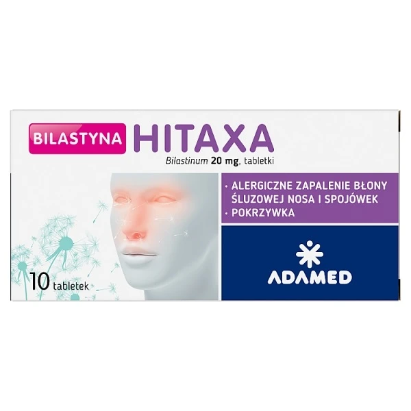 Bilastyna Hitaxa 20mg, 10 tabletek