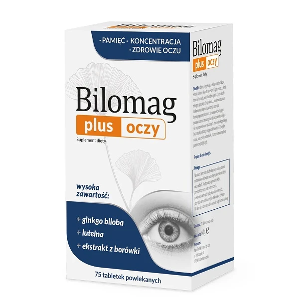 Bilomag Plus Oczy, 75 tabletek
